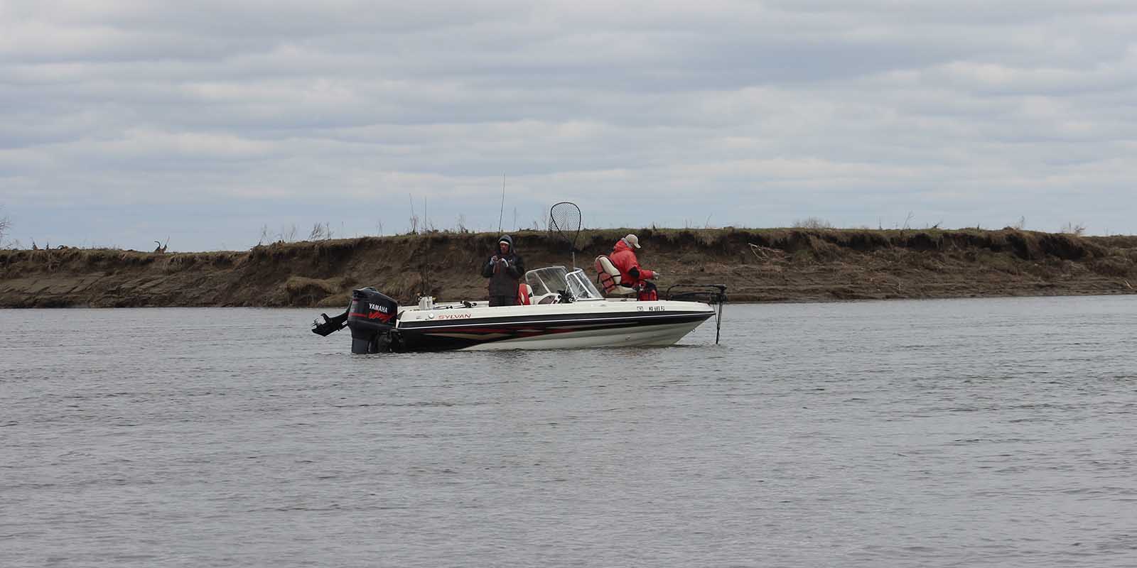 Dollingers Boat at the Heart River